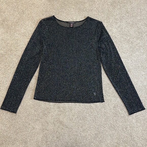Victoria’s Secret sheer sparkle long sleeve top - Picture 2 of 9